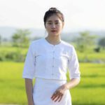 เสื้อผ้าฝ้ายกาสะลองสีขาว