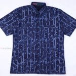 20016 เสื้อเชิ้ตม่อฮ่อมชาย พิมพ์ลาย แขนสั้น ลายไผ่
