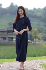 26002 กระโปรงม่อฮ่อมแบบยาว ปักด้น - Image 2