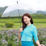 เสื้อผ้าฝ้ายผู้หญิง เนื้อชินมัย "กรองทอง" สีฟ้า