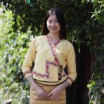 60041 เสื้อผ้าฝ้ายพื้นเมืองผู้หญิง ทรงป้ายเจ้านาง สีเหลือง