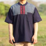 41305 เสื้อพื้นเมืองชาย "อินเหลา" แต่งผ้าปักชาวเขา