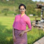 50402 เสื้อผ้าฝ้ายทอมือ "มณีมาลา" สีชมพู