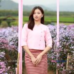 50311 เสื้อผ้าฝ้ายอัดกาว "บุษยมาส" สีโอลด์โรส - Image 2