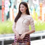 50502 เสื้อพื้นเมืองผู้หญิง ผ้าฝ้ายทอมือ "เหมือนฝัน" ทรงป้ายเนื้อนุ่ม สีเปลือกไม้