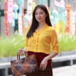 50411 เสื้อผ้าฝ้ายทอมือ "ยอดยาหยี" สีเหลือง