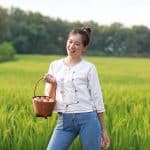 60022 เสื้อผ้าฝ้ายงานปักมือ "ปานดาว" สีขาว