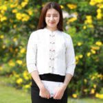 80019 เสื้อพื้นเมืองผ้าฝ้าย "เม็ดฝน" - Image 2